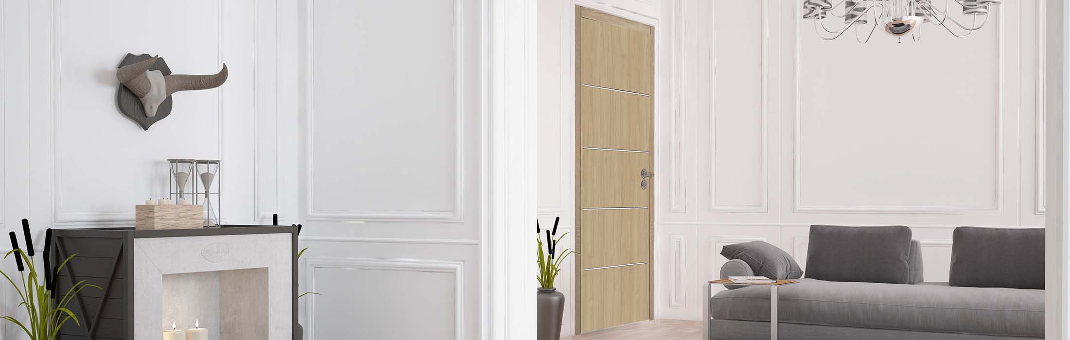 Aperçu PORTE BOIS POUR HUISSERIE METAL